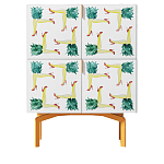 Тумба  с рисунком Short Pina Colada Orange варинант исполнения - 1 | Loft Concept в Ульяновске