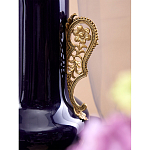 Ваза темно-синяя фарфоровая с бронзовыми ручками и ножками Eden Garden варинант исполнения - 5 | Loft Concept в Ульяновске