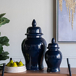 Ваза с крышкой однотонная Высота 31 см Chinoiserie Ceramics варинант исполнения - 8 | Loft Concept в Ульяновске