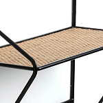 Настенная вешалка с полкой из ротанга Bourn Shelf-hanger варинант исполнения - 4 | Loft Concept в Ульяновске