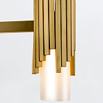 Люстра цвета латунь с 4-мя матовыми цилиндрическими плафонами Elstead Lighting варинант исполнения - 4 | Loft Concept в Ульяновске