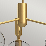 Люстра с 3-мя прозрачными полусферическими плафонами из стекла Alora Mood варинант исполнения - 3 | Loft Concept в Ульяновске