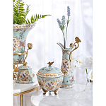 Шкатулка голубого цвета с цветочными орнаментами Blue Garden варинант исполнения - 6 | Loft Concept в Ульяновске