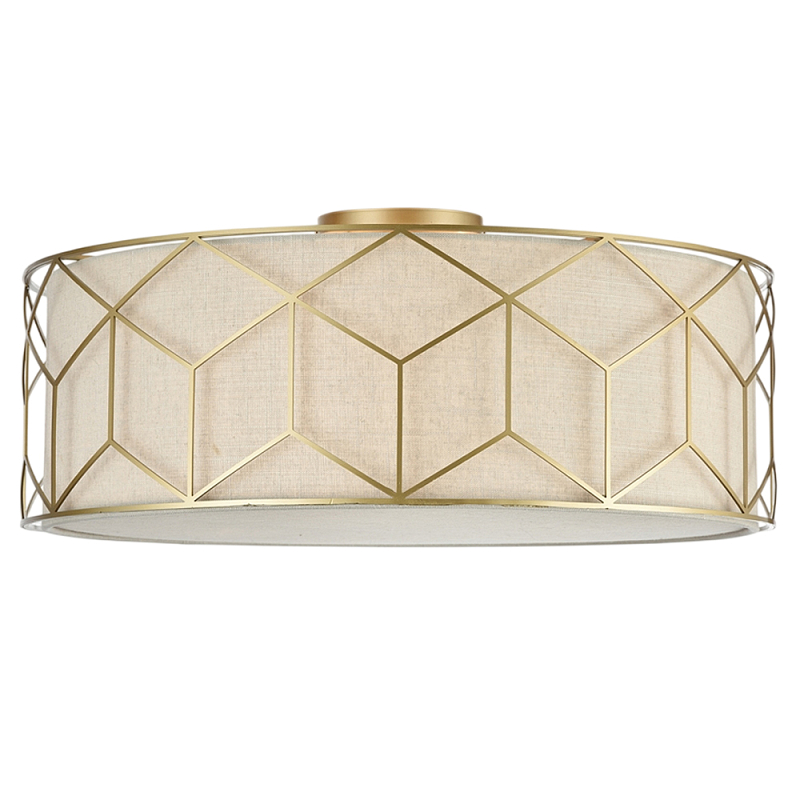 Потолочный светильник Messina Е27 Золотой Бежевый в Ульяновске | Loft Concept 