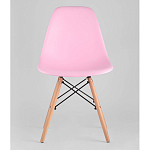 Пластиковый стул на ножках из массива бука Eames Pink варинант исполнения - 4 | Loft Concept в Ульяновске