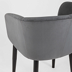 Мягкое кресло на металлических ножках Shaggy Dark Grey варинант исполнения - 6 | Loft Concept в Ульяновске