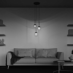 Подвесной светильник The column of light варинант исполнения - 6 | Loft Concept в Ульяновске