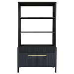 Стеллаж Primo с ящиками Черный дуб  варинант исполнения - 8 | Loft Concept в Ульяновске