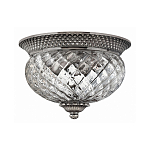 Потолочный светильник с чашеобразным плафоном из толстого волнообразного стекла и широким узорчатым основанием Hinkley варинант исполнения - 5 | Loft Concept в Ульяновске