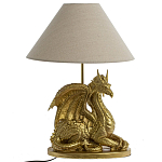 Настольная лампа с абажуром Дракон Golden Dragon Lamp Beige варинант исполнения - 5 | Loft Concept в Ульяновске