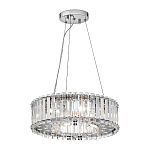 Люстра подвесная круглая с множеством вертикальных прямоугольных кристаллов Kichler варинант исполнения - 2 | Loft Concept в Ульяновске