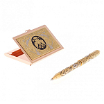 Набор из ручки шариковой металлической и карманной визитницы с гравировкой Герба России Metal Pens варинант исполнения - 3 | Loft Concept в Ульяновске
