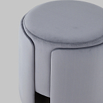 Пуф Alice Poof Grey Серый велюр варинант исполнения - 4 | Loft Concept в Ульяновске