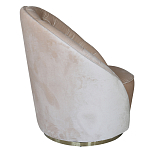 Кресло вращающееся велюровое кремовое Rotation варинант исполнения - 1 | Loft Concept в Ульяновске