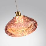 Подвесной светильник с прозрачным стеклянным плафоном округлой формы Effervia  варинант исполнения - 3 | Loft Concept в Ульяновске