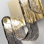 Бра волнистой формы из фактурного стекла Wave варинант исполнения - 4 | Loft Concept в Ульяновске