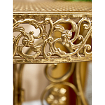 Столик приставной золотистый с орнаментом на столешнице Tanzania варинант исполнения - 7 | Loft Concept в Ульяновске