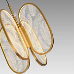 Люстра с гравировкой на акриловых плафонах Gravyura Bronze D 33 см варинант исполнения - 3 | Loft Concept в Ульяновске