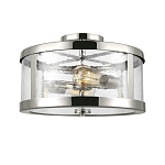 Потолочный светильник с цилиндрическим плафоном из прозрачного пузырькового стекла Feiss варинант исполнения - 1 | Loft Concept в Ульяновске