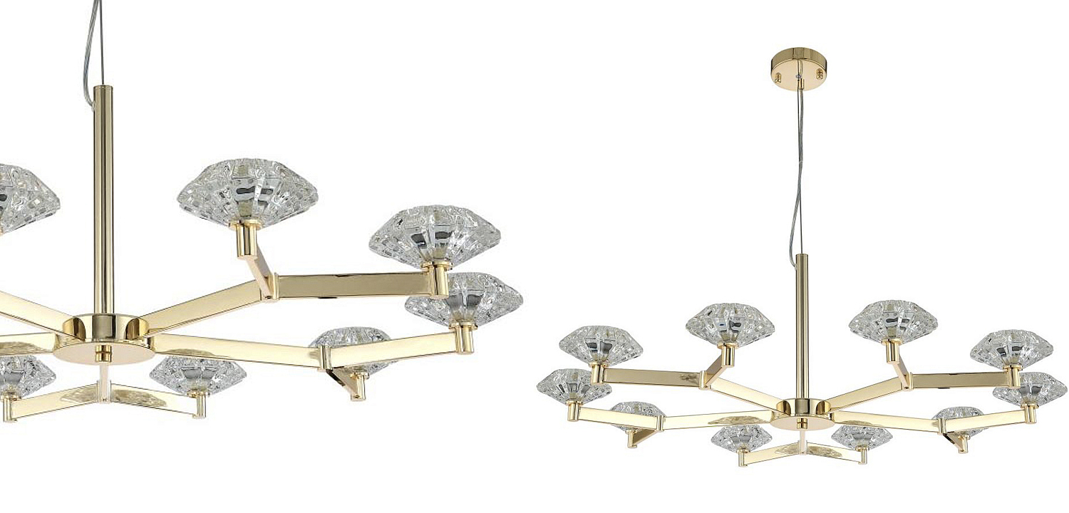 Люстра Yerker Chandelier Gold 10 Люстра Yerker Chandelier Gold 10 - Loft-Concept в Ульяновске