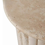 Дизайнерский журнальный стол круглый с фактурным основанием Kibul варинант исполнения - 2 | Loft Concept в Ульяновске