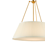 Подвесной светильник светодиодный с фактурным тканевым конусообразным абажуром White Fabric Lampshade варинант исполнения - 2 | Loft Concept в Ульяновске