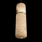 Подвесной светильник с цилиндрическим плафоном из белого алебастра Cryptocrystalline Stone варинант исполнения - 8 | Loft Concept в Ульяновске