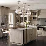 Подвесной светильник с рифленым стеклянным плафоном в форме шара Kichler варинант исполнения - 9 | Loft Concept в Ульяновске