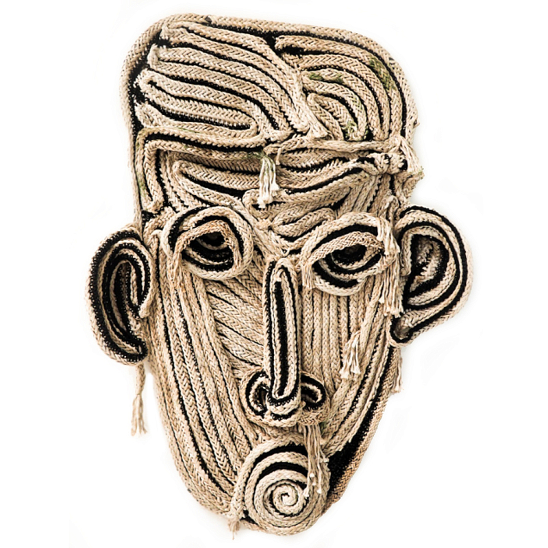 Арт-Объект из нитей Черно-Белый портрет Joana Schneider  Бежевый Черный в Ульяновске | Loft Concept 