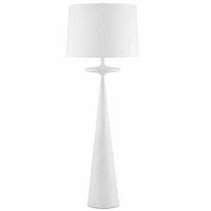 Торшер белый с фигурным каркасом Bleached Element