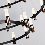 Люстра подвесная с тремя круглыми ярусами и цилиндрическими плафонами Arnaut Light варинант исполнения - 5 | Loft Concept в Ульяновске