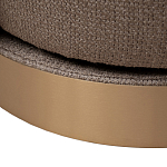 Кресло вращающееся черно-золотая рогожка Julia Armchair Golden Belt варинант исполнения - 5 | Loft Concept в Ульяновске