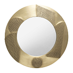 Зеркало золотое со вставками в виде геометрических фигур варинант исполнения - 1 | Loft Concept в Ульяновске