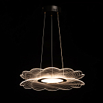 Люстра с прозрачным волнистым плафоном в форме цветка Ethereal Bloom варинант исполнения - 3 | Loft Concept в Ульяновске