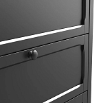 Комод с 3-мя ящиками черный Silva Black Chest of Drawers варинант исполнения - 5 | Loft Concept в Ульяновске