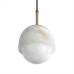 Подвесной светильник из белого алебастра Cryptocrystalline Stone варинант исполнения - 7 | Loft Concept в Ульяновске