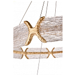 Люстра с 2-мя кольцами с текстурным природным рисунком IceFlame варинант исполнения - 3 | Loft Concept в Ульяновске