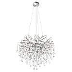Люстра подвесная с прозрачными стеклянными подвесками в форме капель Диаметр 60 см Droplet Chandelier варинант исполнения - 12 | Loft Concept в Ульяновске
