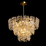 Люстра многоярусная с объемными прозрачными цветами Hanging Flowers варинант исполнения - 3 | Loft Concept в Ульяновске