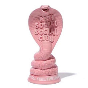 Курильница в виде кобры розовая