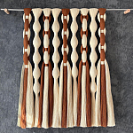 Дизайнерский Декор на стену с кисточками из хлопковых нитей wall panel Thread brushes варинант исполнения - 1 | Loft Concept в Ульяновске