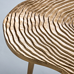 Металлический кофейный столик Puddle Gold варинант исполнения - 3 | Loft Concept в Ульяновске