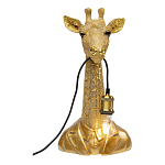 Настольная лампа в детскую Жираф в золотом костюме варинант исполнения - 2 | Loft Concept в Ульяновске