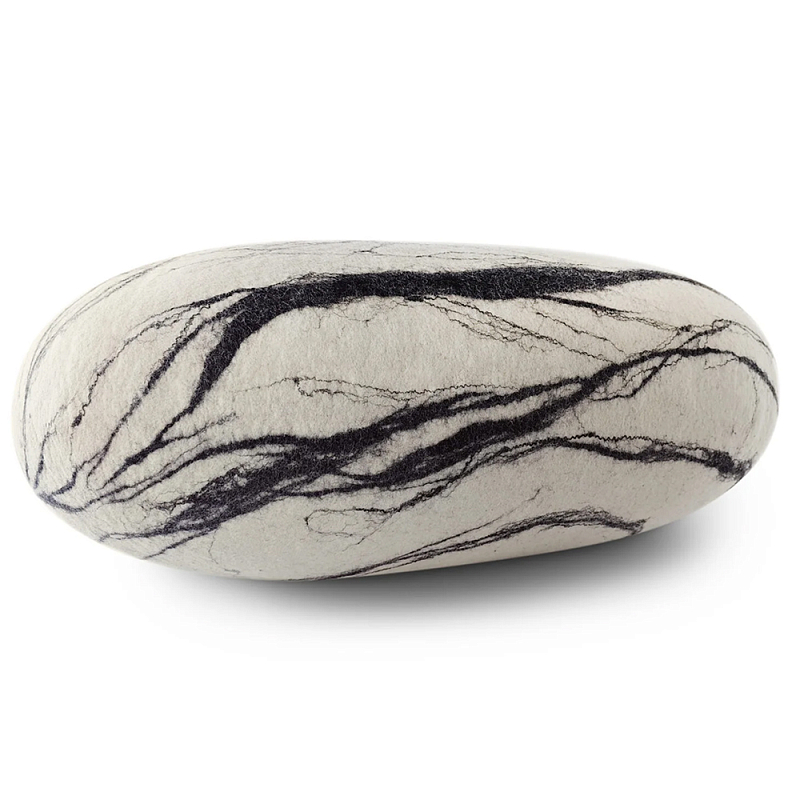 Пуф - Камень Nullah Черно-белый в Ульяновске | Loft Concept 
