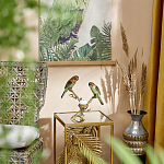 Подсвечник с двумя попугаями из фарфора на бронзовой ветке Eden Garden варинант исполнения - 6 | Loft Concept в Ульяновске