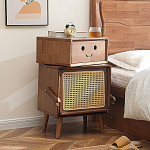 Тумбочка прикроватная деревянная Робот Robot Desk варинант исполнения - 1 | Loft Concept в Ульяновске