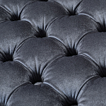 Пуф велюровый серый с каретной стяжкой Perennially варинант исполнения - 2 | Loft Concept в Ульяновске