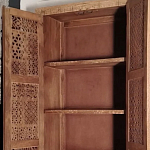 Этнический шкаф с орнаментом резьба из дерева Indian Antique Furniture варинант исполнения - 2 | Loft Concept в Ульяновске