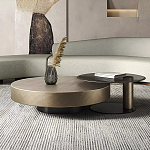 Комплект их 2-х круглых дизайнерских журнальных столов Difelap варинант исполнения - 1 | Loft Concept в Ульяновске