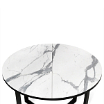 Стол обеденный раздвижной со столешницей белый мрамор Magali варинант исполнения - 6 | Loft Concept в Ульяновске